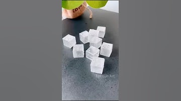 diy fake ice cube 🧊 #diy #satisfying #art #icecube #shorts #cellotape #trending #yt #fake
