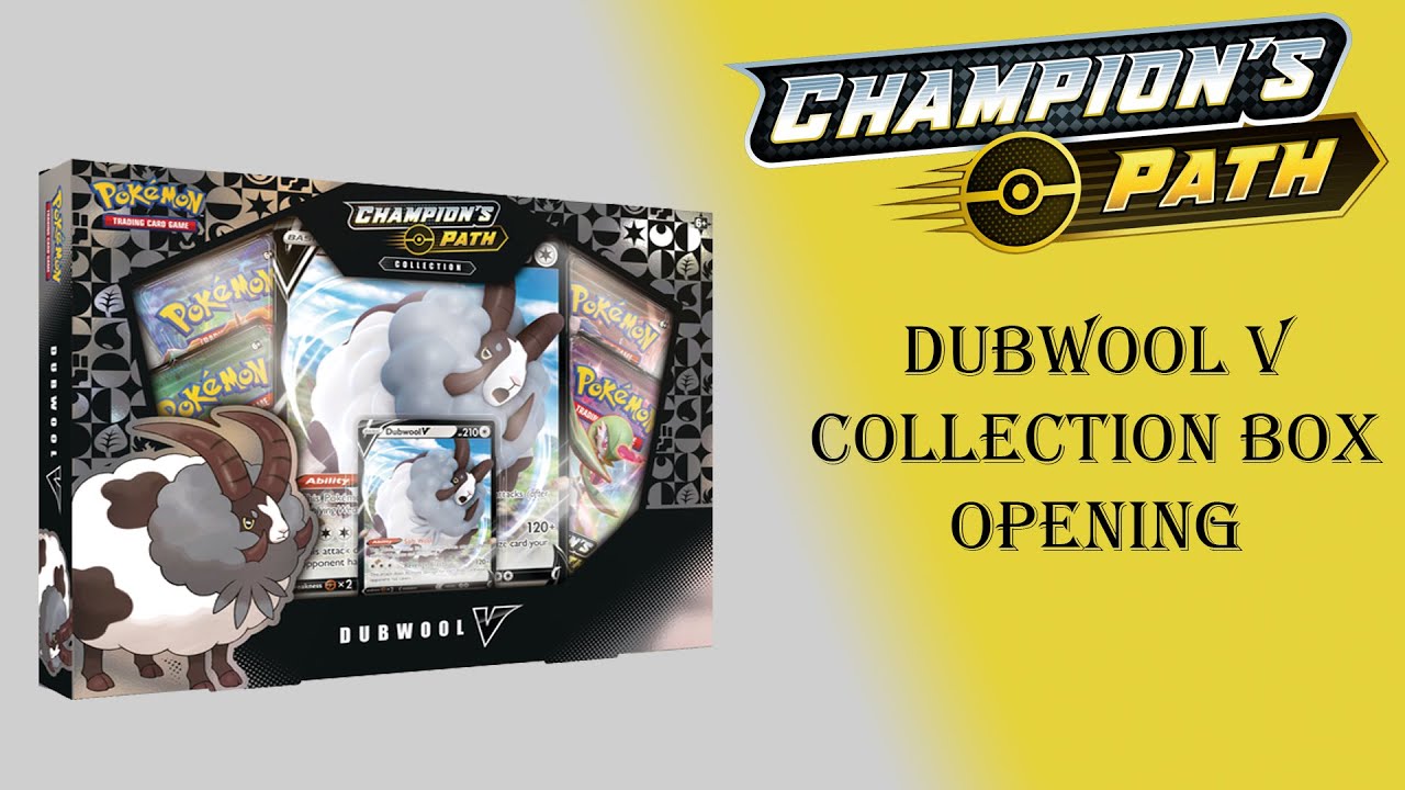 Pokemon | Champions Path | Dubwool V Collection Box Opening! - YouTube
