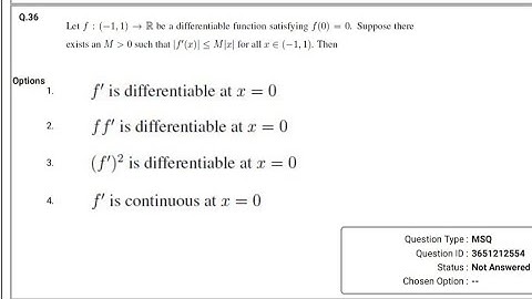 MSQ Questions l Solution l IIT JAM 2023 #iitjam2023