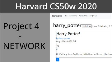 Harvard CS50W Project 4 - Network | Miguel Secillano |