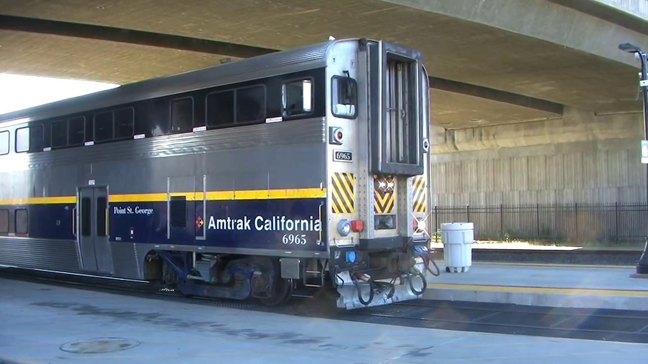 Amtrak San Jouqins 702 Departing Sacramento Valley Station, Sacramento
