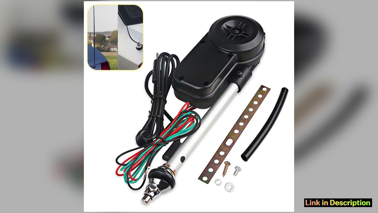 AM FM Transmitter Aerials Electric Antenna Automatic Telescopic Exterior Vehicle Accessories 12V