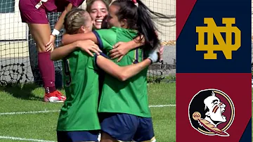 #17 Notre Dame Blanks #3 Florida State 4 to 0. Women's Soccer