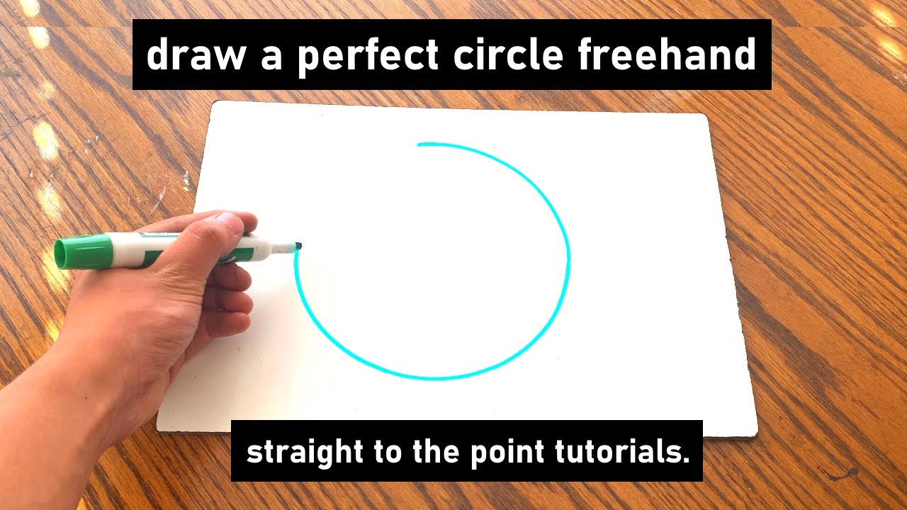 This Guy Knows How To Draw A Perfect Circle How To Draw A PERFECT CIRCLE Freehand - YouTube
