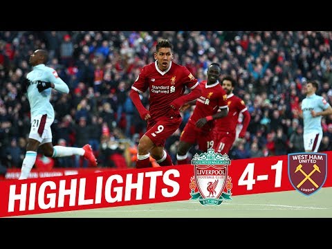 HIGHLIGHTS: Liverpool 4-1 West Ham | Reds reach 100 goals for the season