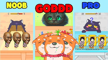 NOOB vs PRO vs GOD - Hide and Seek: Cat Escape!