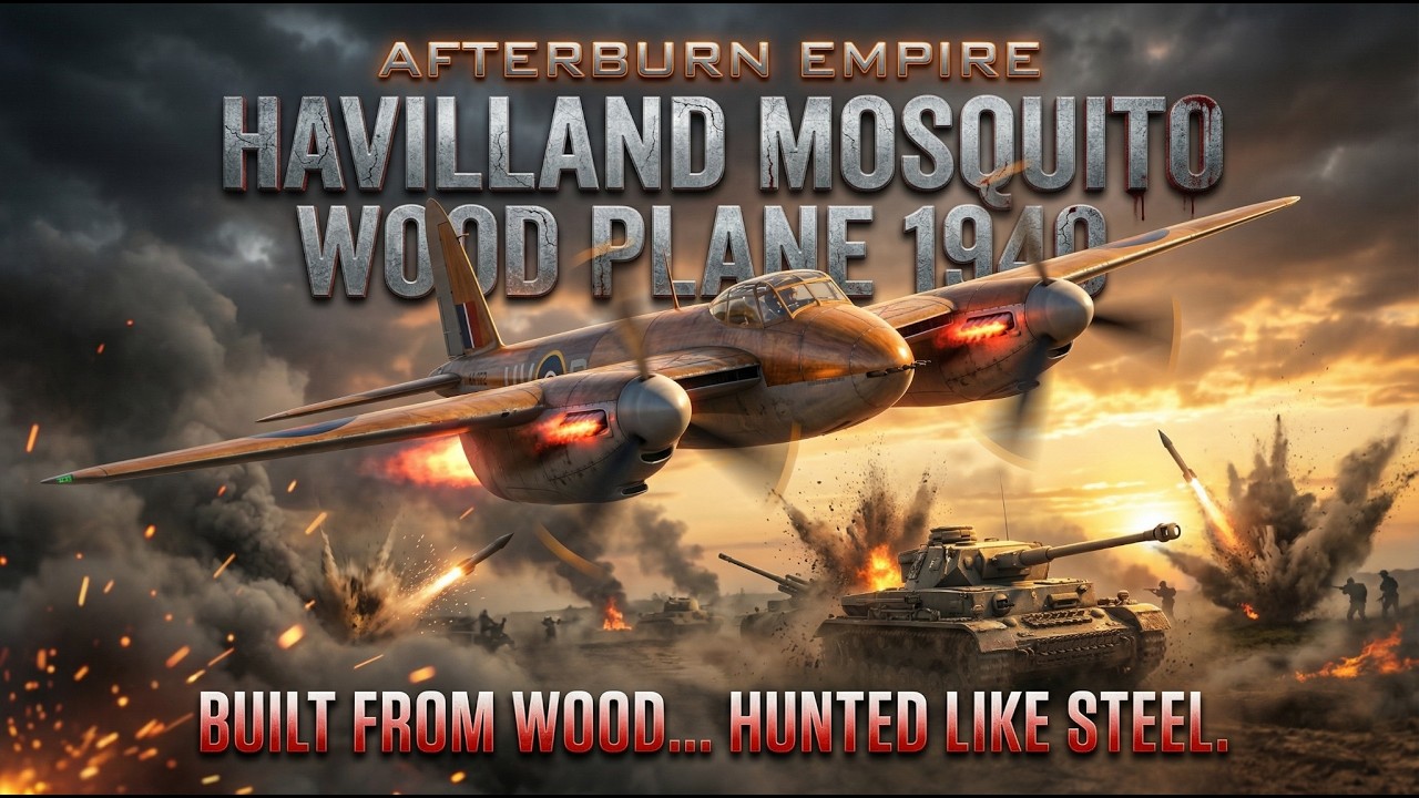 DE Havilland Mosquito - Not from steel. Not from armor. But from wood