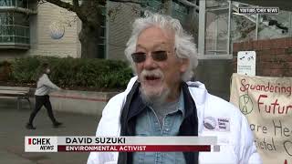 Pipelines will be 'blown up' says David Suzuki, if leaders don’t act on climate change #shorts
