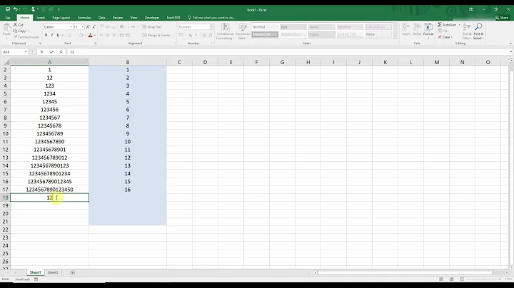 MS Excel - Large Numbers - More Than 15 Digits Issue Fixed