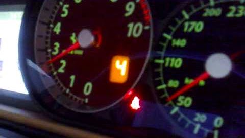 Ferrari 599 dyno run, showing Tacho/Speedo.