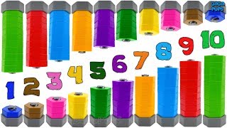 Counting Nuts and Bolts|Learning numbers 1-10|Learn To Count with Nuts 1 to 10| Numbers for Babies