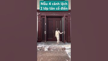 Mẫu 4 cánh lệch 2 lớp tân cổ điển
