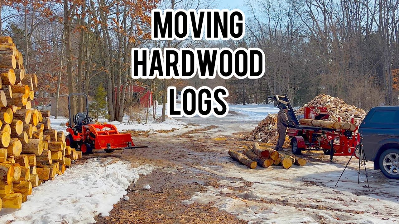 Let’s Move Hardwood Logs To The Firewood Processor!