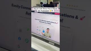 How to Look Stress-Free at Work? Use Automation 😌⚙️ #shorts #ytshorts #viral #office #chatgpt