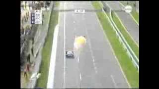 F1 2006 Australia - Jenson Button - Engine explosion just before the end of the race