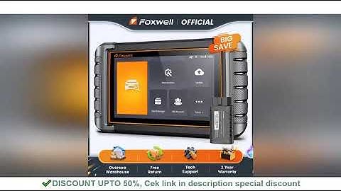 FOXWELL NT809BT OBD2 Bluetooth Car Diagnostic Tool All System Bi-Directional 30+ Reset Code Reader O