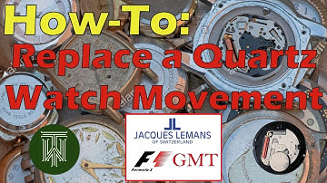 How To Replace a Quartz Watch Movement - Watch Repair / Step-by-Step Instruction
