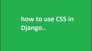 Django 2 0 Tutorial for Beginners -12-how to use css Profile