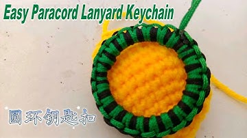 Super Easy Paracord Lanyard Keychain，How to make a Paracord Key Chain Handmade DIY Tutorial