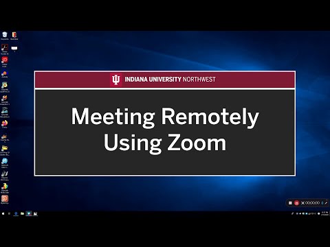 Setting up a Zoom Video Conference - Walkthrough ~IUN~