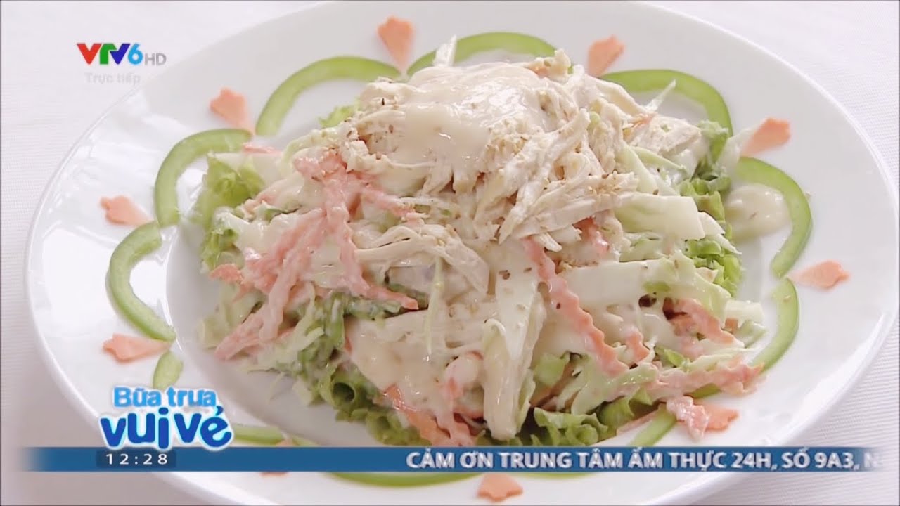 [AT24h] Đổi vị với món nộm thịt gà sốt dầu vừng thơm ngon - YouTube