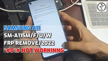 Samsung A11 Sm-A115F Frp Remove 2022