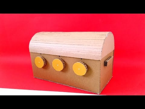 Şifreli Hazine Sandığı Nasıl Yapılır - How to Make Treasure Chest with 3 Digit Password