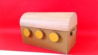 Şifreli Hazine Sandığı Nasıl Yapılır - How to Make Treasure Chest with 3 Digit Password