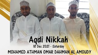 Download Lagu Aqdi Nikkah | Mohamed Athman Omar Dahman Al Amoudy MP3