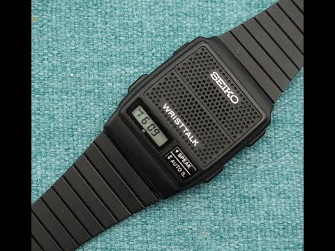 1987 Seiko Wristtalk men's vintage talking watch in superb