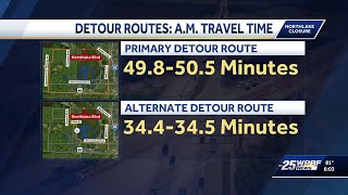 First weekday morning commute of Northlake Blvd. closure