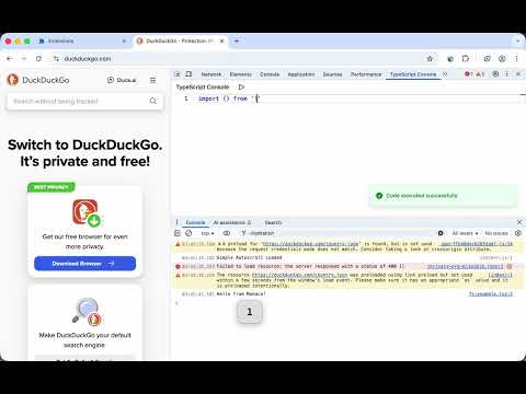 TypeScript Console video preview 2