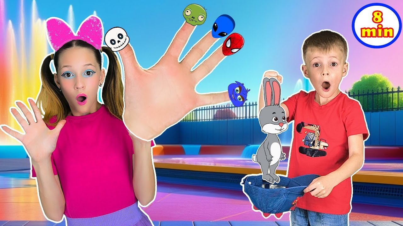 Fingerplay Party: Busy little fingers + MORE Finger Family Songs | BEST ...