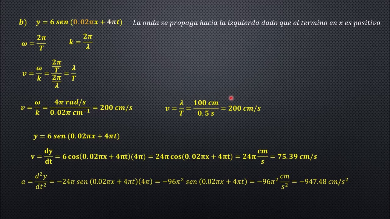 PROBLEMA RESUELTO DE ONDAS TRANSVERSALES EN UNA CUERDA — Transcript
