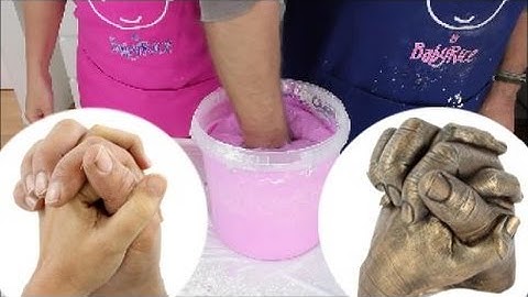 Create a 3D Holding Hands Plaster Cast - using our Adult Hand Casting Kit with our 5L Containers