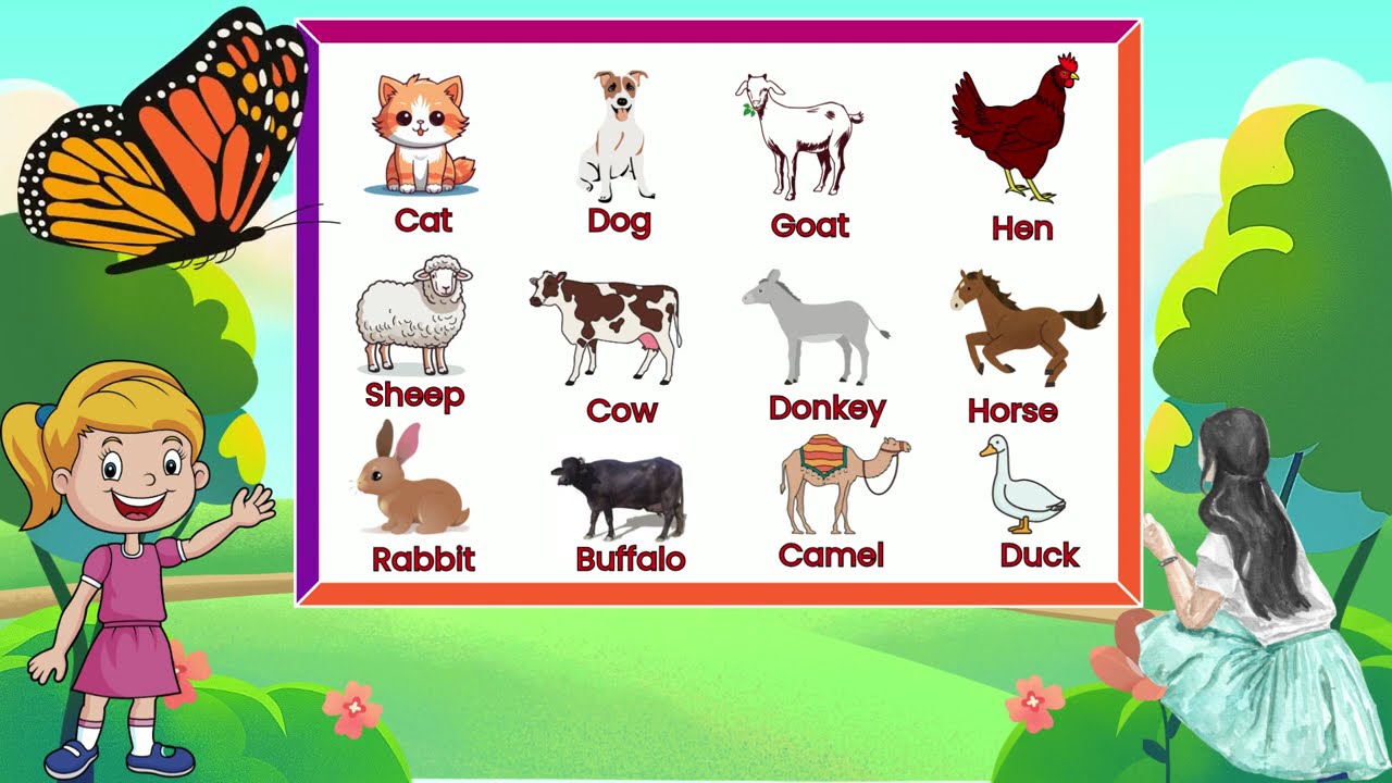 domestic animal names in English and Urdu | animals Name | pet Animals