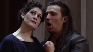 Anja Harteros and Jonas Kaufmann in act one of LA FORZA DEL DESTINO
