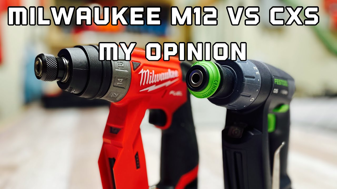 Milwaukee M12 4 in 1 vs Festool CXS. My opinion only! YouTube