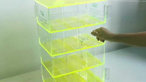 Tabletop Acrylic Display Case for Mobile Accessories