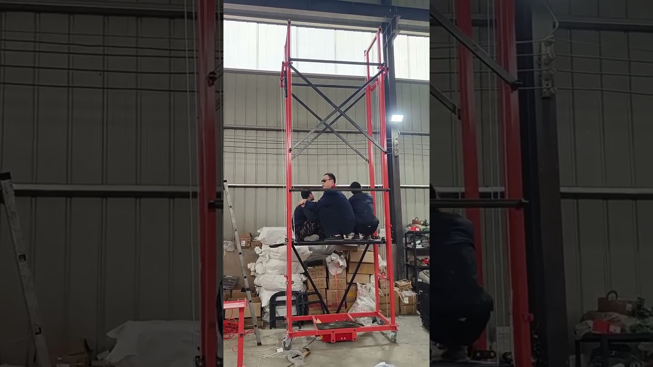 automatic mobile folding remote control lifting platform indoor and outdoor decoration elevator W