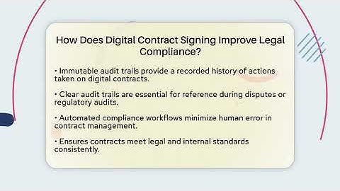 How Does Digital Contract Signing Improve Legal Compliance? | Legal And HR SaaS Stack News