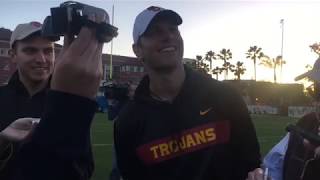 USC OC Graham Harrell on offensive pace, QBs and O-line