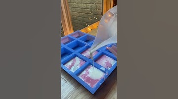 Lets make sugar strawberry soap 🍓 #strawberrysoap #valentinessoap #soapmaking #soapvideo #cutesoaps