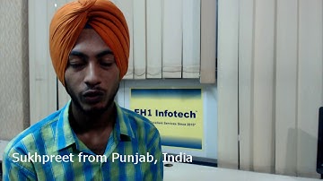 Web Designing Training in Chandigarh feedback by Sukhpreet about EH1-Infotech Cybersecurity