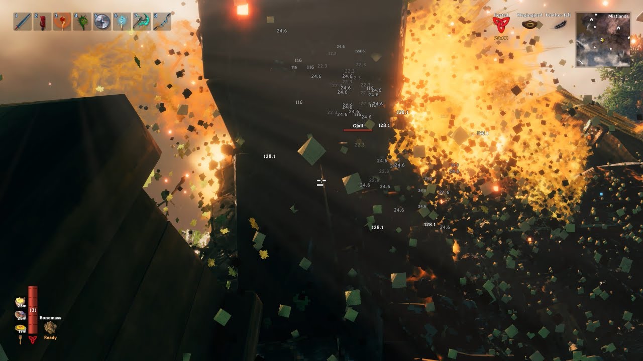 Valheim - The Village - Days 2547 - 2555 - Gjall Lurk & Damage Portal while Mining Ancient Metals