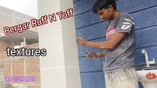 Bergar Ruff " N" Tuff pillars textures my work rastik texture Berger paints India Ltd...
