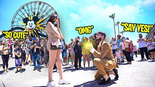 I Proposed to my Girlfriend in Public & She Said No.. (GONE WRONG)