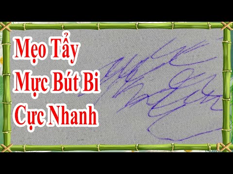 Video cách tẩy mực bút bi dính trên áo trắng cực nhanh, mẹo... - youtube