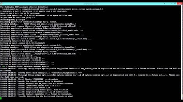 mysql installation error on raspberry pi