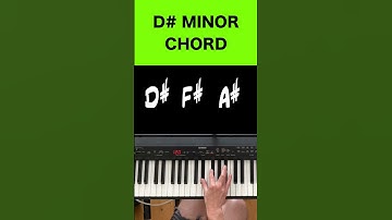 Learn To Play D# Minor Chord On Piano: Easy Tutorial For Beginners | Music Simply Understood
